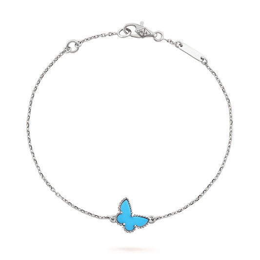 ¡®Sprite Jewelry¡¯BUTTERFLY TURQUOISE BUTTERFLY BRACELET SILVER