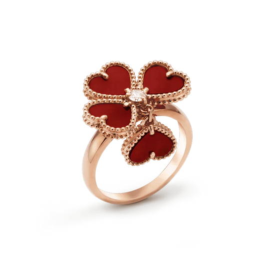 ¡®Sprite Jewelry¡¯SWEET CLOVER CARNELIAN RING