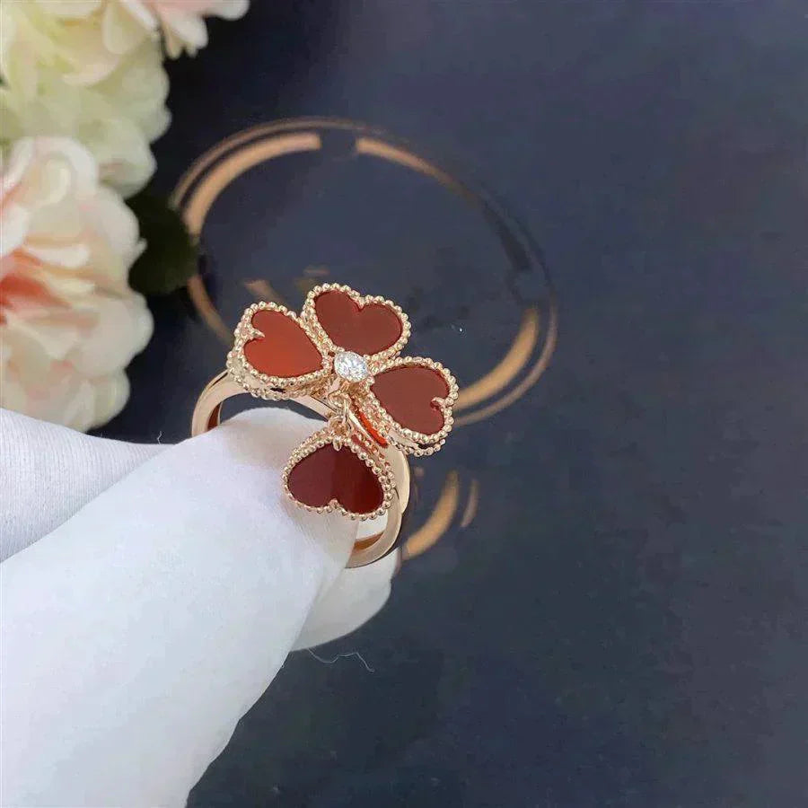 ¡®Sprite Jewelry¡¯SWEET CLOVER CARNELIAN RING