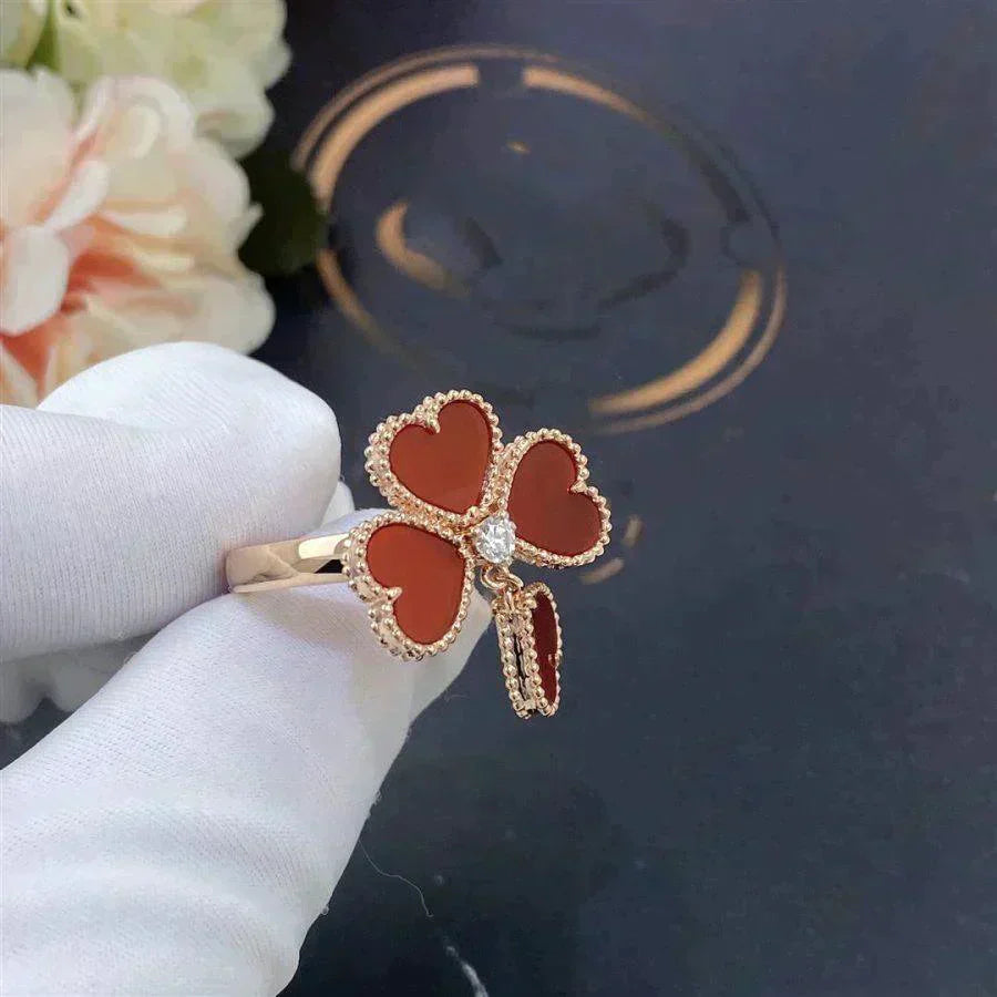 ¡®Sprite Jewelry¡¯SWEET CLOVER CARNELIAN RING
