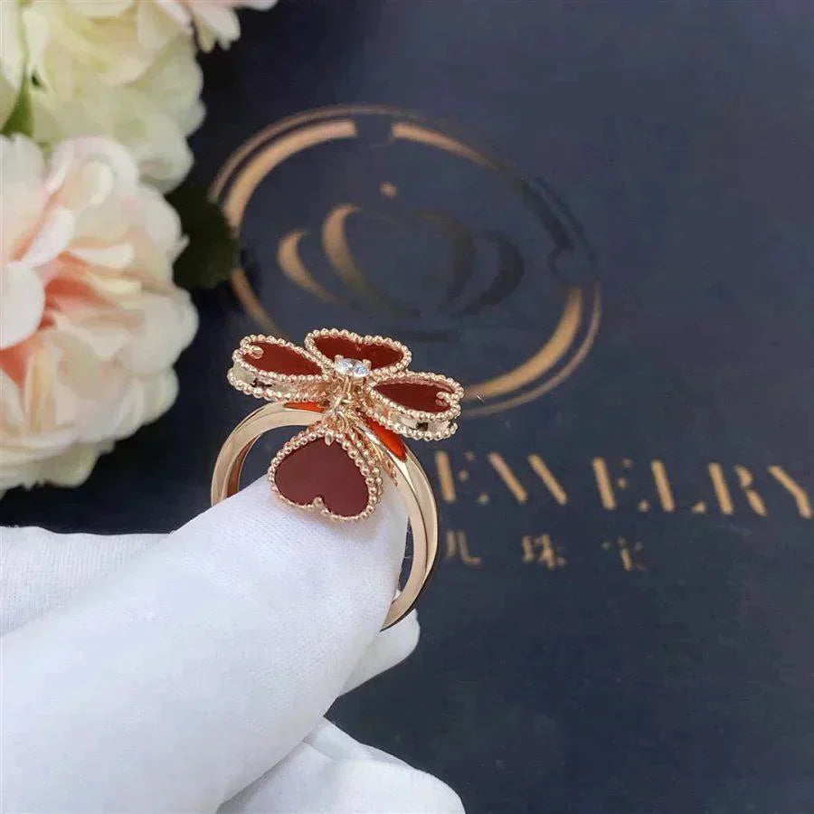¡®Sprite Jewelry¡¯SWEET CLOVER CARNELIAN RING