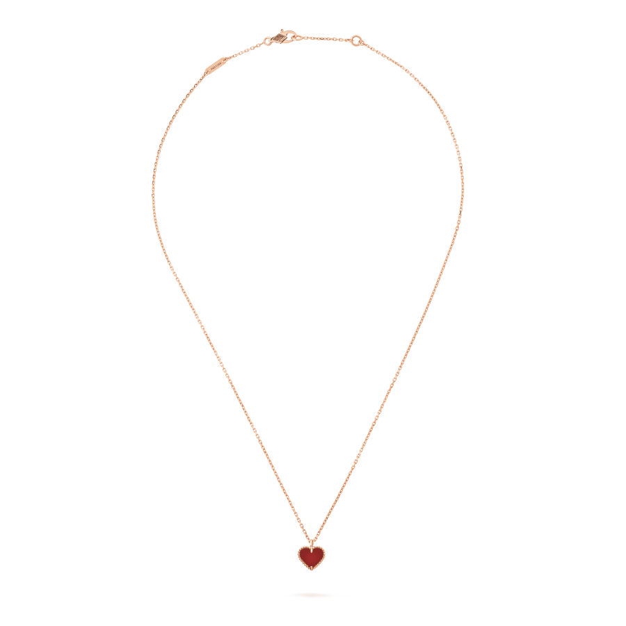 ¡®Sprite Jewelry¡¯SWEET CLOVER CARNELIAN HEART NECKLACE