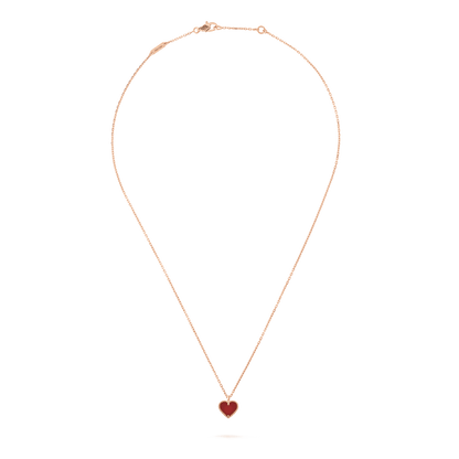 ¡®Sprite Jewelry¡¯SWEET CLOVER CARNELIAN HEART NECKLACE