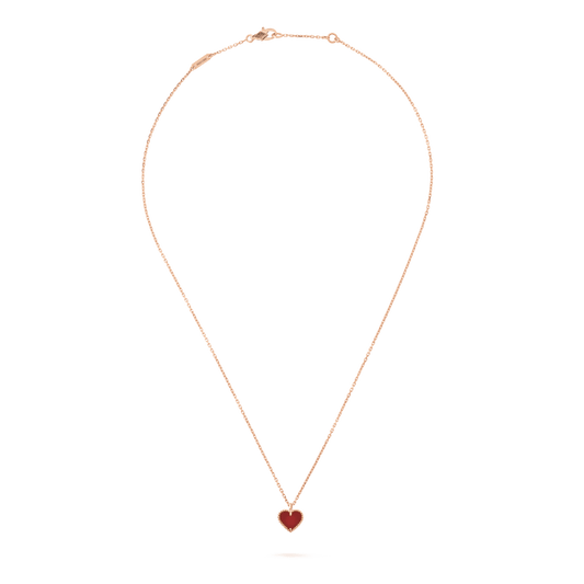 ¡®Sprite Jewelry¡¯SWEET CLOVER CARNELIAN HEART NECKLACE