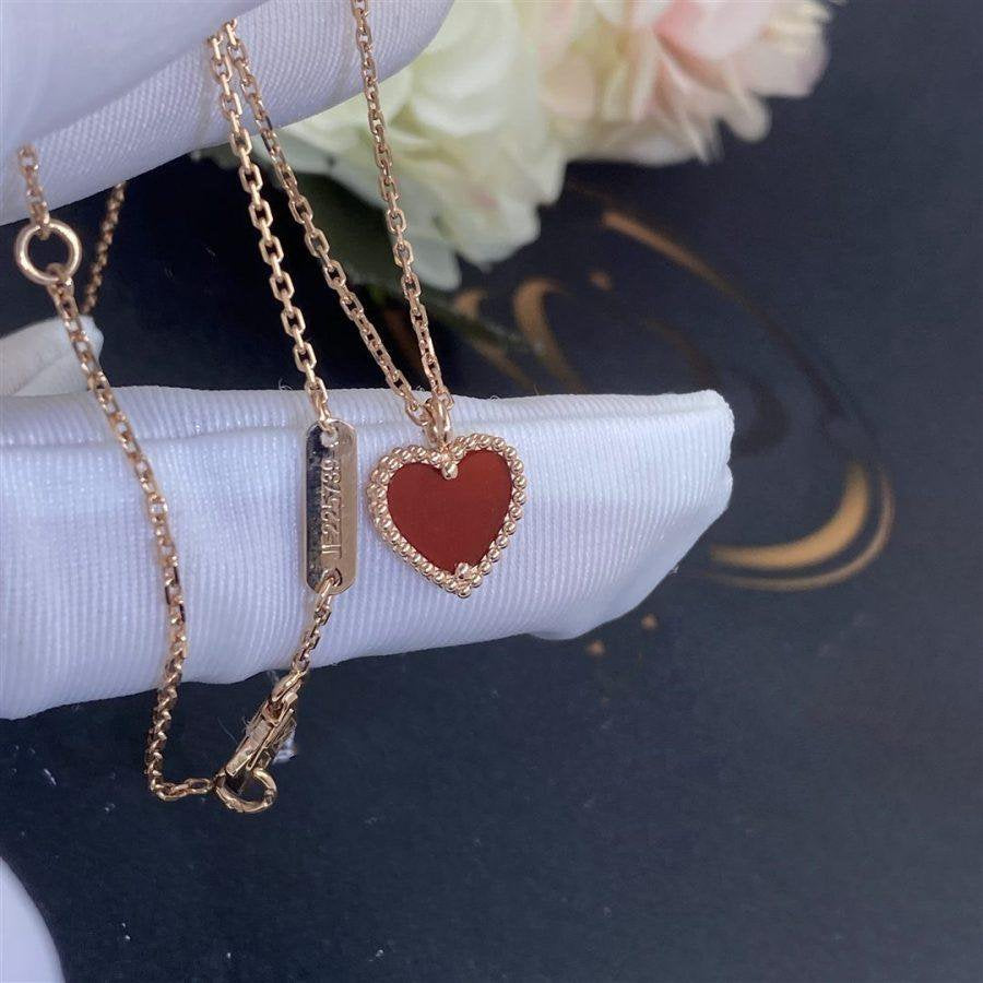 ¡®Sprite Jewelry¡¯SWEET CLOVER CARNELIAN HEART NECKLACE
