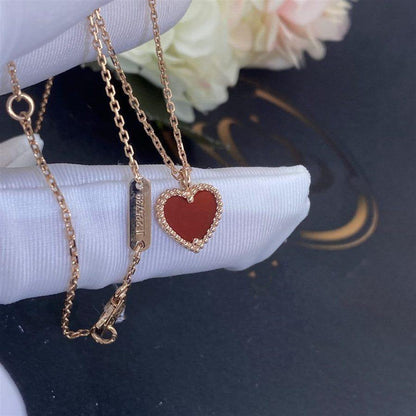 ¡®Sprite Jewelry¡¯SWEET CLOVER CARNELIAN HEART NECKLACE