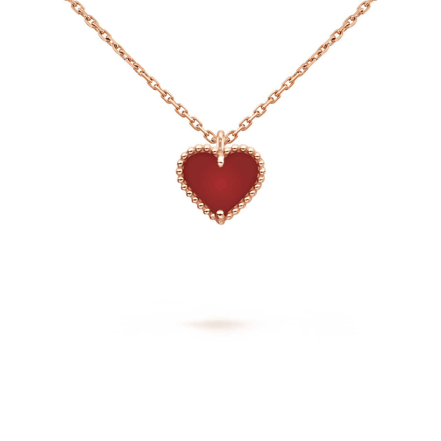 ¡®Sprite Jewelry¡¯SWEET CLOVER CARNELIAN HEART NECKLACE