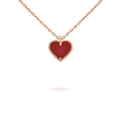 ¡®Sprite Jewelry¡¯SWEET CLOVER CARNELIAN HEART NECKLACE