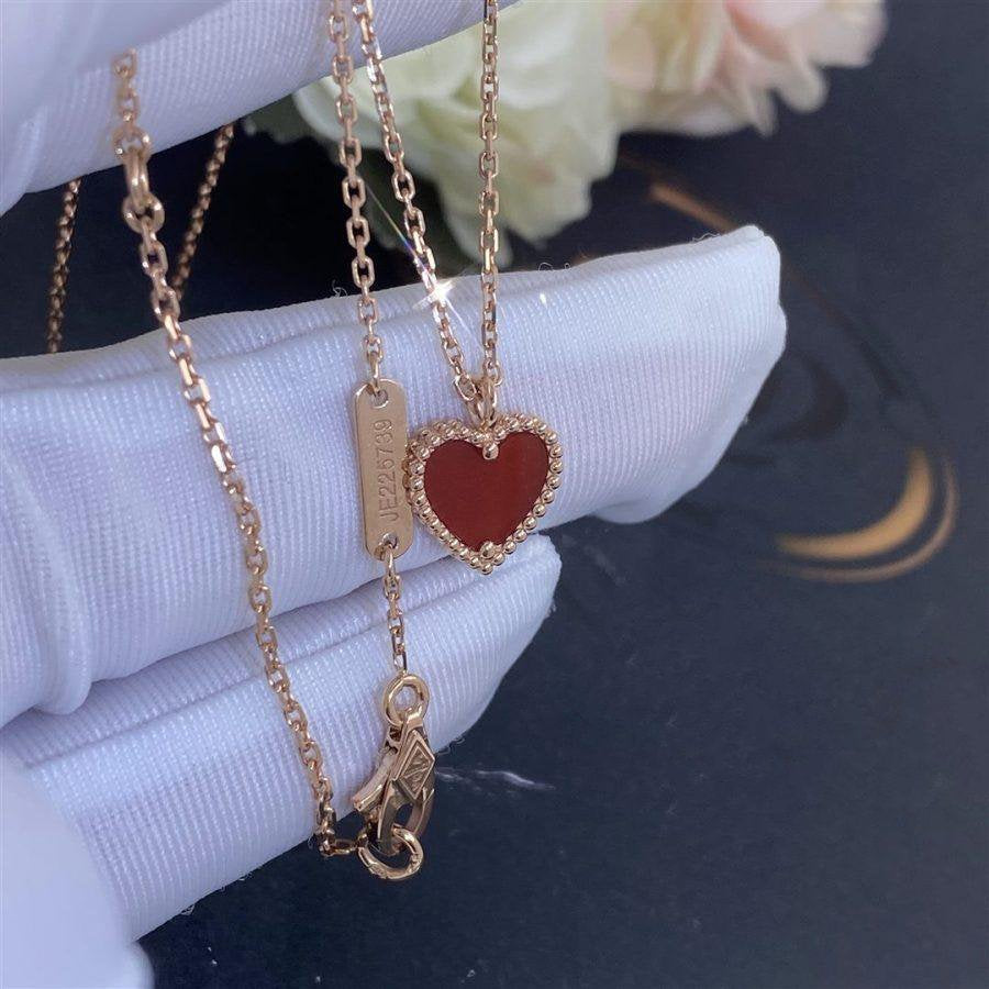 ¡®Sprite Jewelry¡¯SWEET CLOVER CARNELIAN HEART NECKLACE