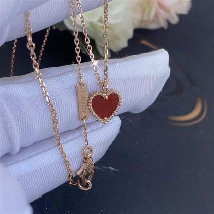¡®Sprite Jewelry¡¯SWEET CLOVER CARNELIAN HEART NECKLACE