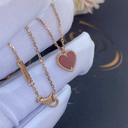 ¡®Sprite Jewelry¡¯SWEET CLOVER CARNELIAN HEART NECKLACE