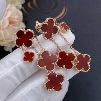 ¡®Sprite Jewelry¡¯CLOVER EARRINGS CARNELIAN 4 MOTIFS PINK GOLD