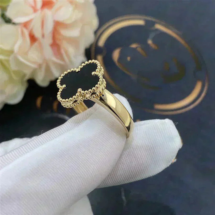 ¡®Sprite Jewelry¡¯CLOVER ONYX RING