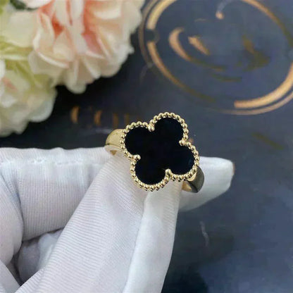 ¡®Sprite Jewelry¡¯CLOVER ONYX RING