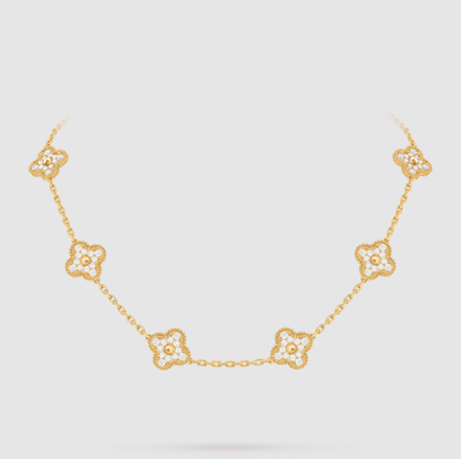 [¡®Sprite Jewelry¡¯]CLOVER 10 MOTIFS FULL DIAMOND NECKLACE