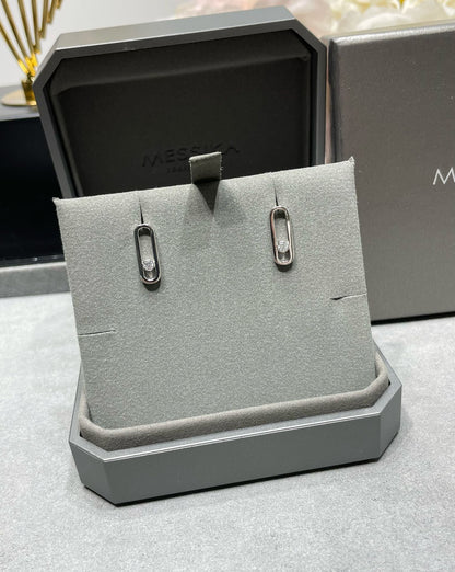 [Sprite Jewelry]MOVE UNO SMALL 1 DIAMOND EARRINGS