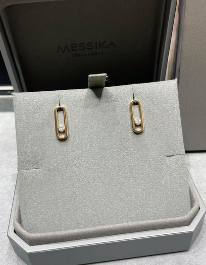 [Sprite Jewelry]MOVE UNO SMALL 1 DIAMOND EARRINGS