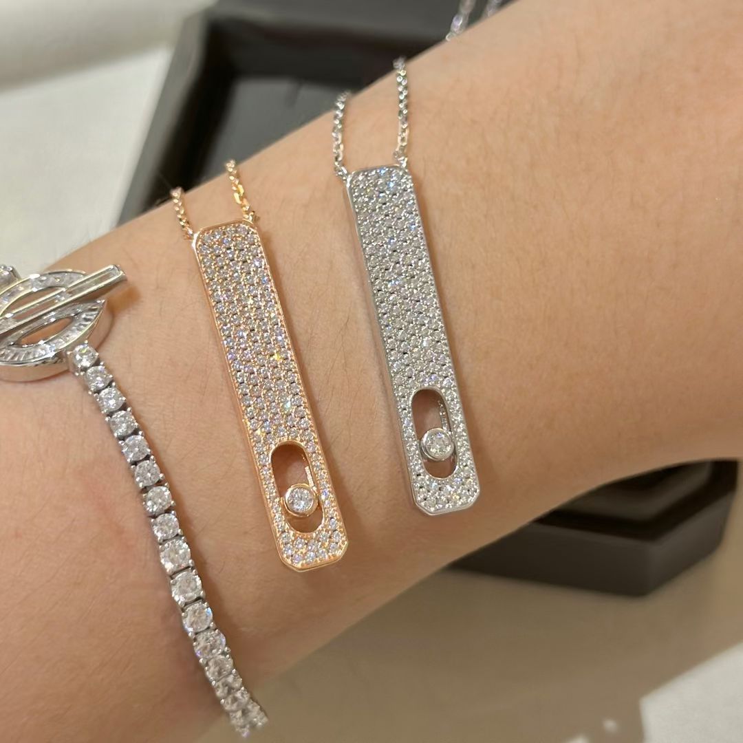 [Sprite Jewelry]MY FIRST DIAMOND PAVED NECKLACE