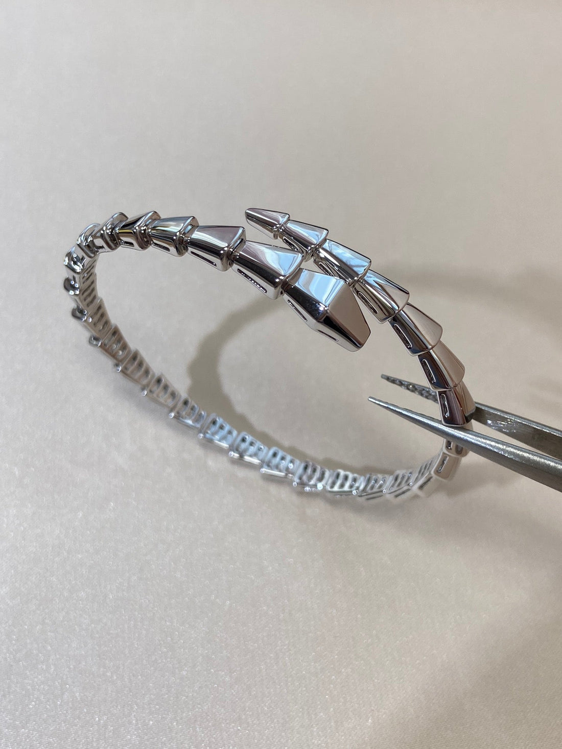 [Sprite Jewelry]Viper Silver No‑Diamond Snake Bracelet