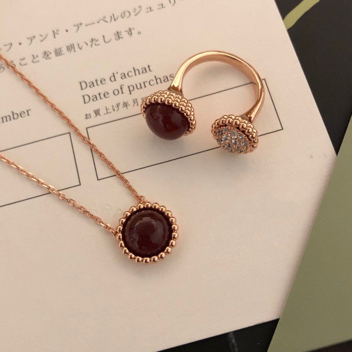 ¡®Sprite Jewelry¡¯PERLEE COULEURS DIAMOND ROSE GOLD BETWEEN THE FINGER RING