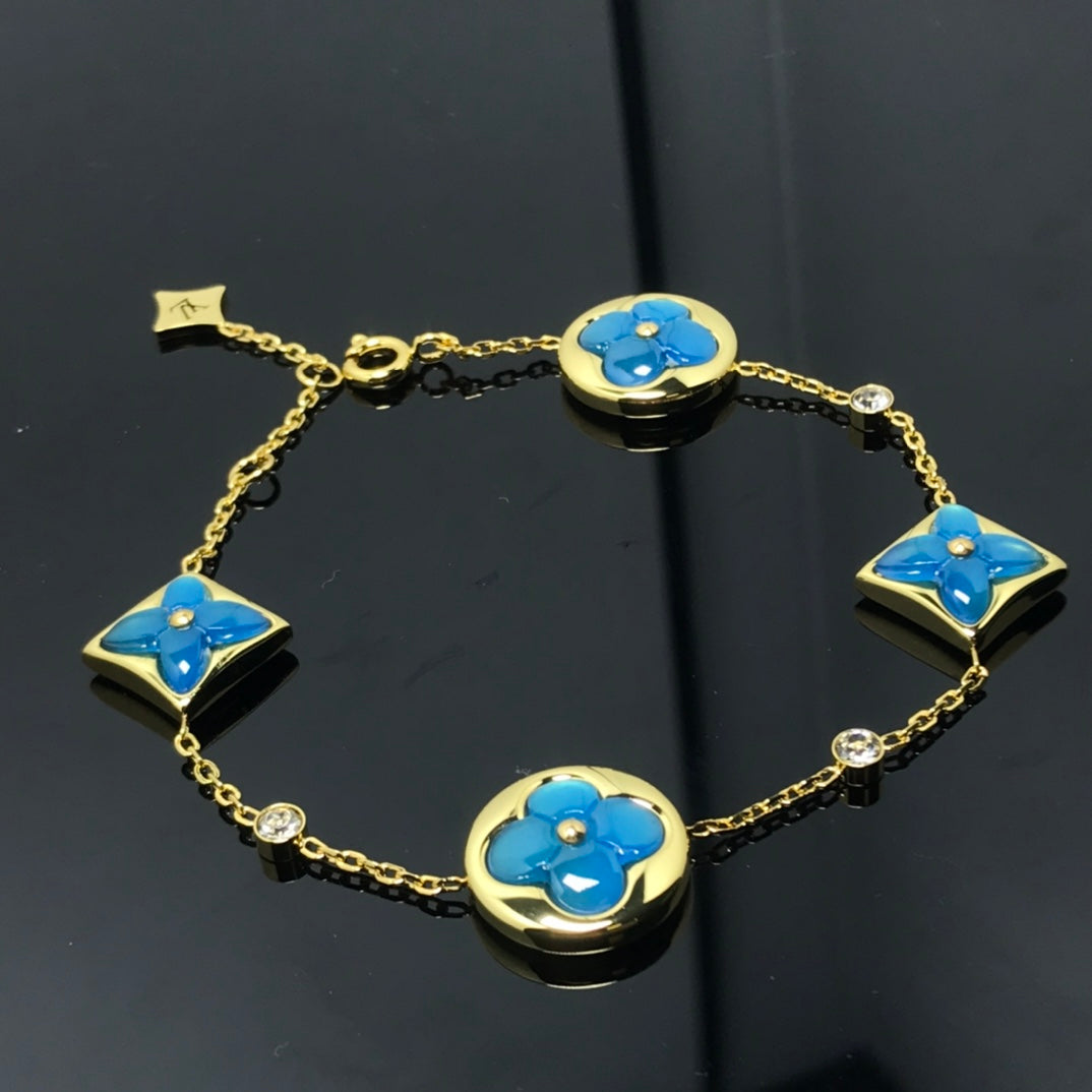 ¡®Sprite Jewelry¡¯STAR AND SUN 4 MOTIF BLUE BRACELET