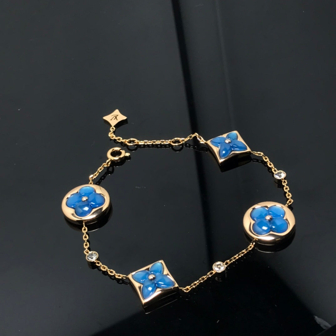 ¡®Sprite Jewelry¡¯STAR AND SUN 4 MOTIF BLUE BRACELET
