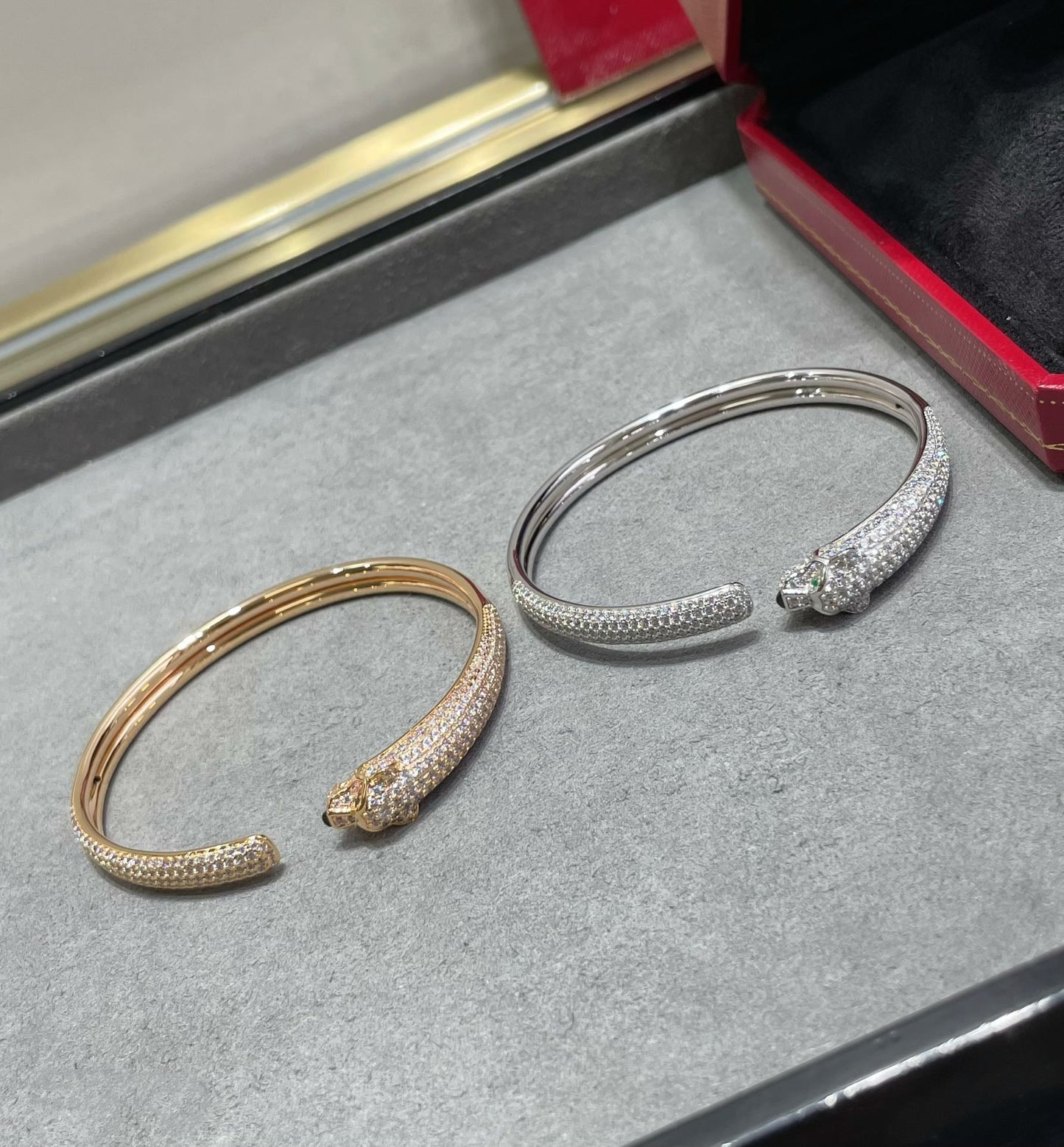 ¡®Sprite Jewelry¡¯PANTHERE FULL DIAMOND OPEN BRACELET