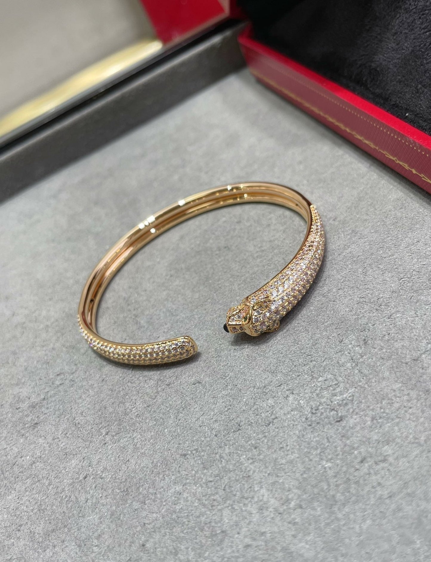 ¡®Sprite Jewelry¡¯PANTHERE FULL DIAMOND OPEN BRACELET