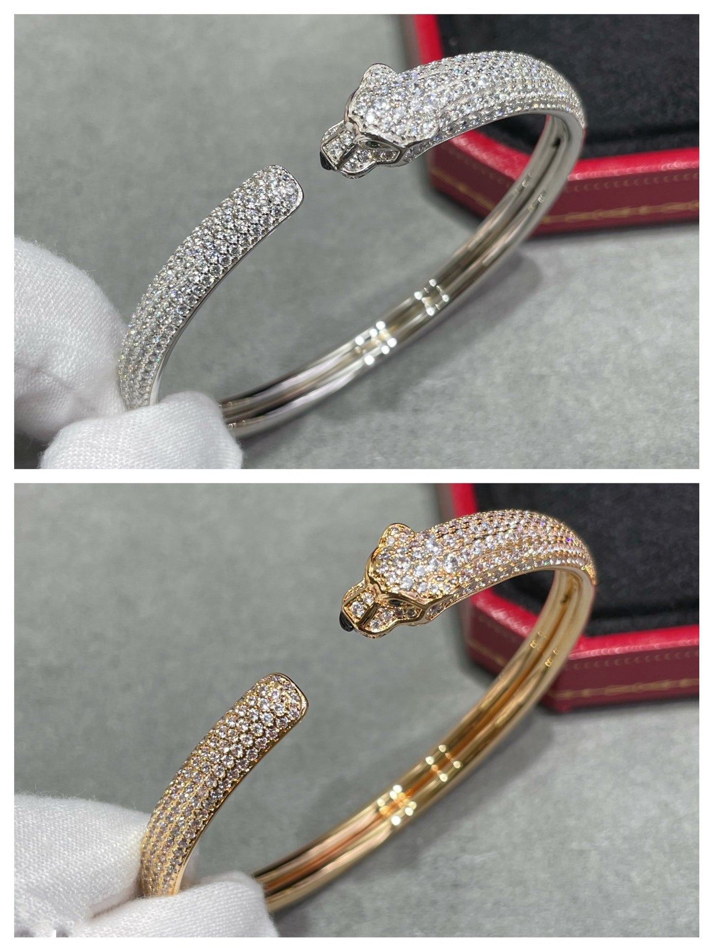 ¡®Sprite Jewelry¡¯PANTHERE FULL DIAMOND OPEN BRACELET