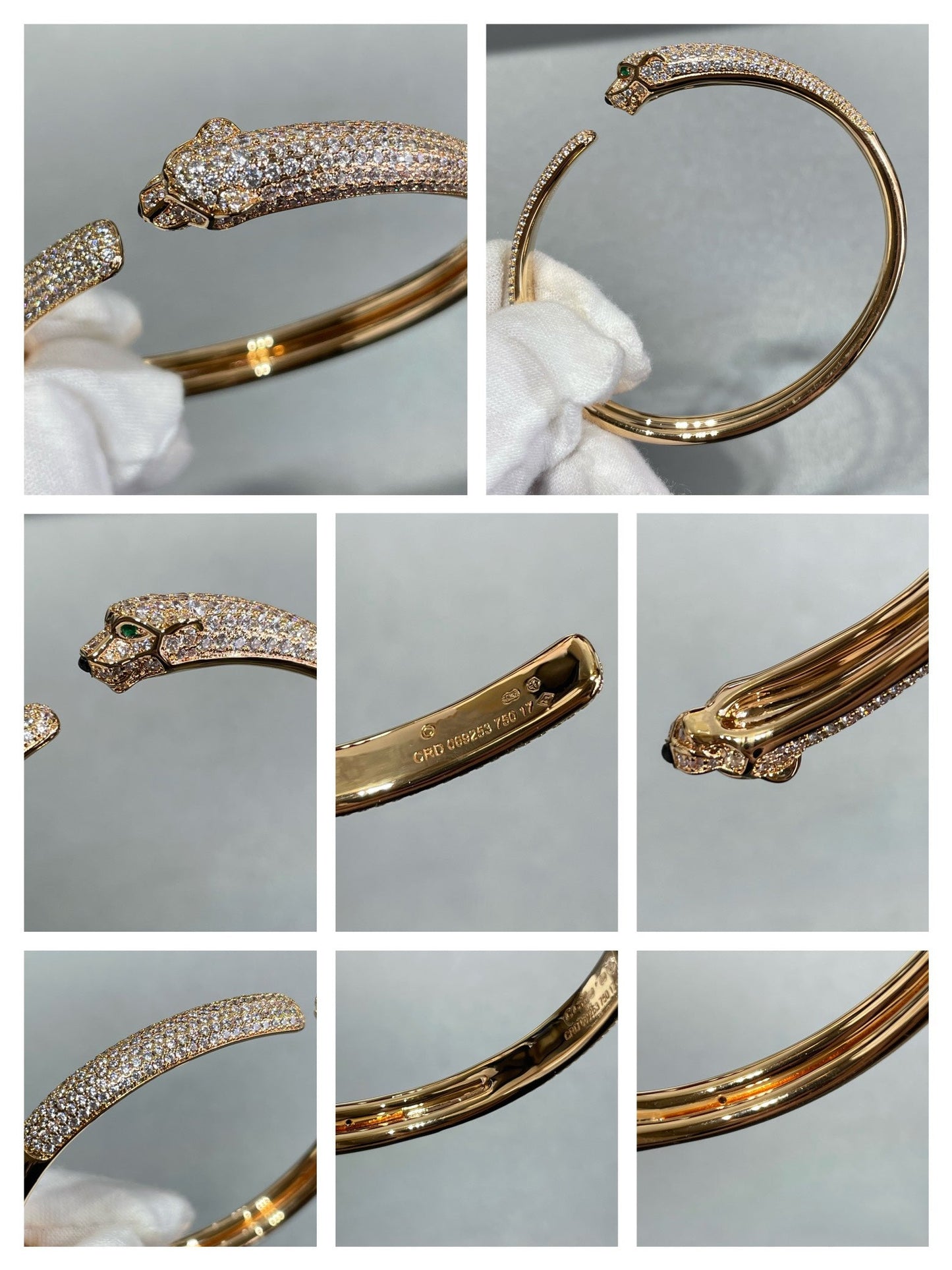 ¡®Sprite Jewelry¡¯PANTHERE FULL DIAMOND OPEN BRACELET