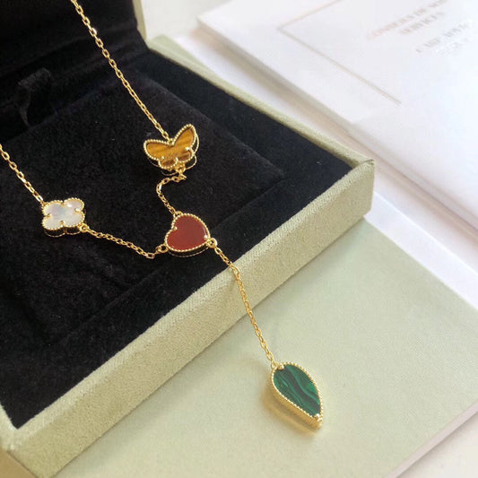 ¡®Sprite Jewelry¡¯LUCKY SPRING 4 MOTIFS ROSE GOLD NECKLACE
