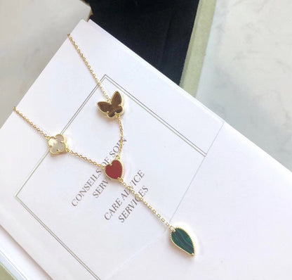 ¡®Sprite Jewelry¡¯LUCKY SPRING 4 MOTIFS ROSE GOLD NECKLACE
