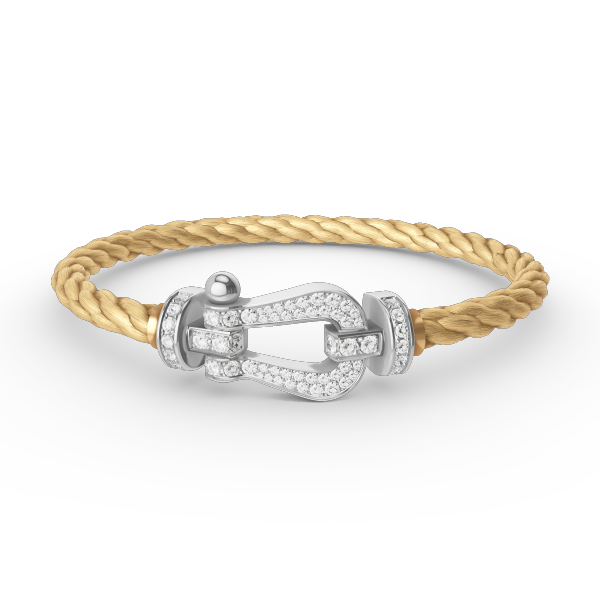 ¡®Sprite Jewelry¡¯FORCE LARGE HORSESHOE FULL DIAMOND BRACELET SILVER