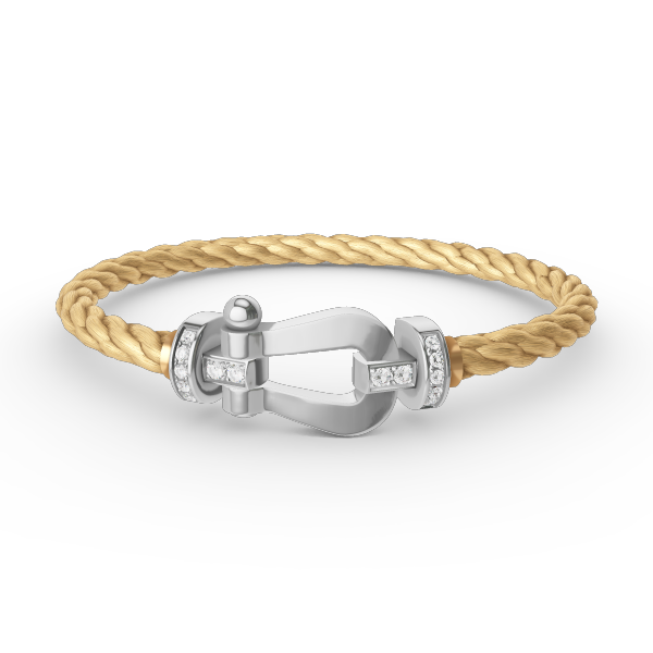 ¡®Sprite Jewelry¡¯FORCE LARGE HORSESHOE HALF DIAMOND BRACELET SILVER