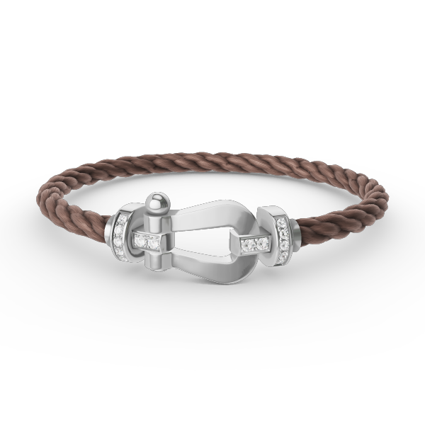 ¡®Sprite Jewelry¡¯FORCE LARGE HORSESHOE HALF DIAMOND BRACELET SILVER