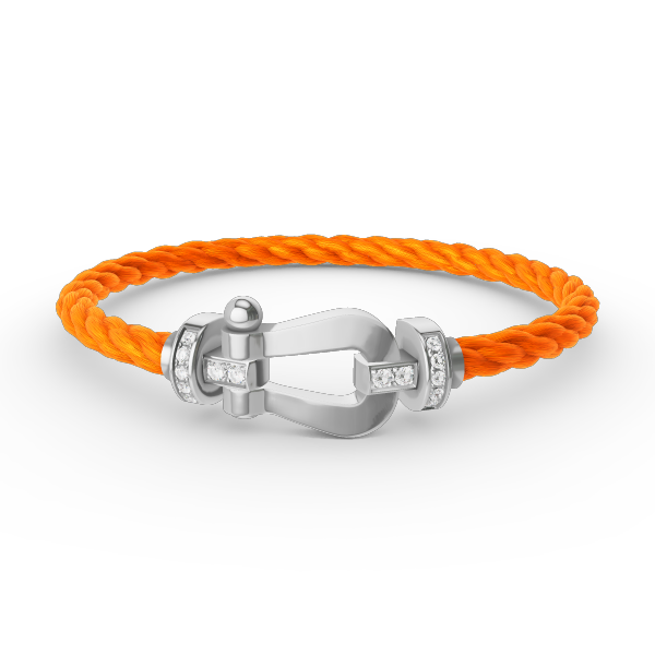 ¡®Sprite Jewelry¡¯FORCE LARGE HORSESHOE HALF DIAMOND BRACELET SILVER