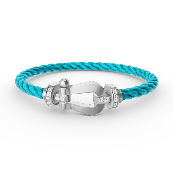 ¡®Sprite Jewelry¡¯FORCE LARGE HORSESHOE HALF DIAMOND BRACELET SILVER