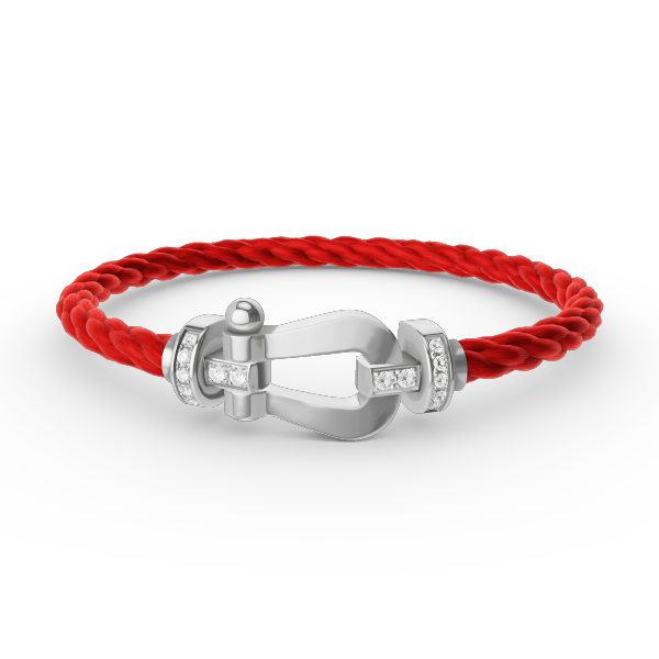 ¡®Sprite Jewelry¡¯FORCE LARGE HORSESHOE HALF DIAMOND BRACELET SILVER
