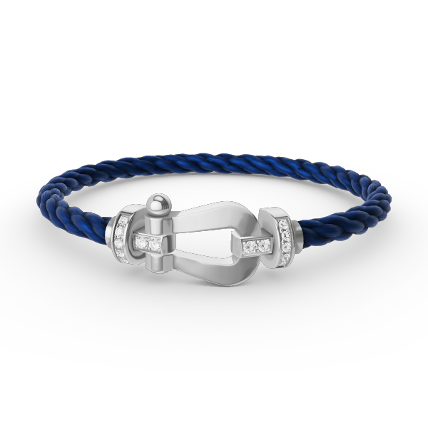 ¡®Sprite Jewelry¡¯FORCE LARGE HORSESHOE HALF DIAMOND BRACELET SILVER