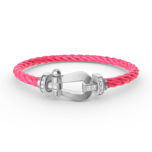 ¡®Sprite Jewelry¡¯FORCE LARGE HORSESHOE HALF DIAMOND BRACELET SILVER