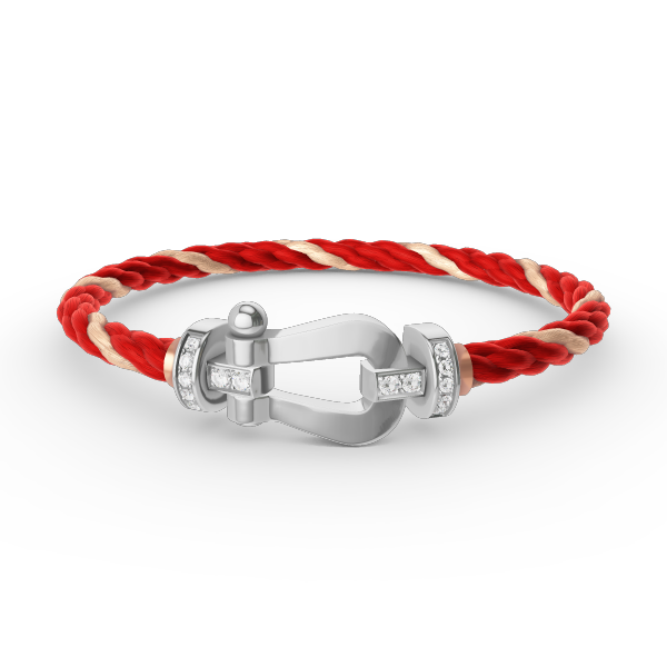 ¡®Sprite Jewelry¡¯FORCE LARGE HORSESHOE HALF DIAMOND BRACELET SILVER