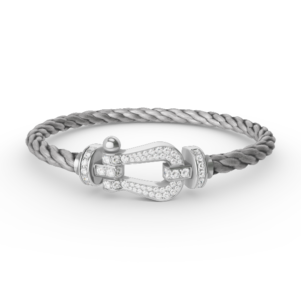 ¡®Sprite Jewelry¡¯FORCE LARGE HORSESHOE FULL DIAMOND BRACELET SILVER