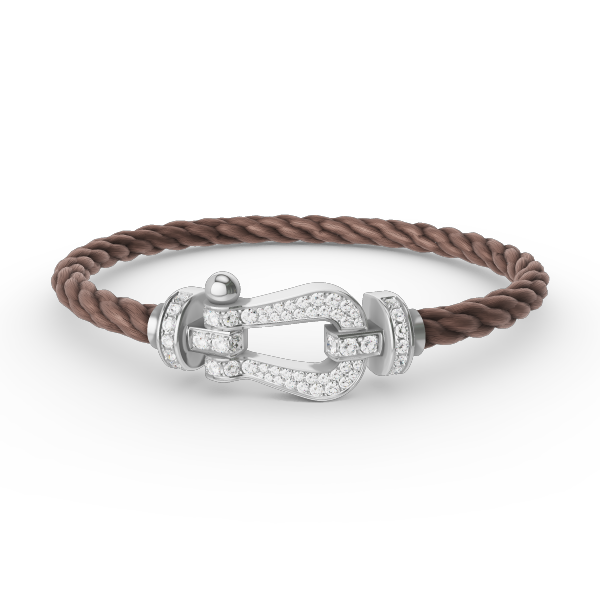 ¡®Sprite Jewelry¡¯FORCE LARGE HORSESHOE FULL DIAMOND BRACELET SILVER