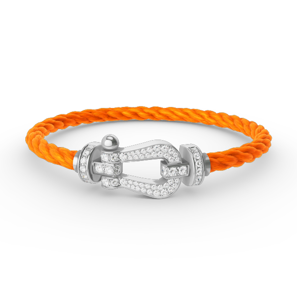 ¡®Sprite Jewelry¡¯FORCE LARGE HORSESHOE FULL DIAMOND BRACELET SILVER