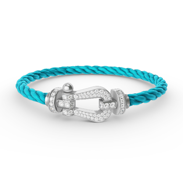 ¡®Sprite Jewelry¡¯FORCE LARGE HORSESHOE FULL DIAMOND BRACELET SILVER