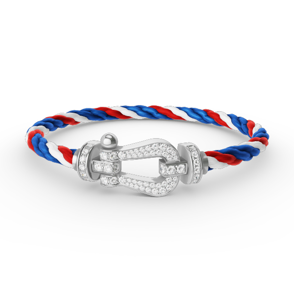 ¡®Sprite Jewelry¡¯FORCE LARGE HORSESHOE FULL DIAMOND BRACELET SILVER