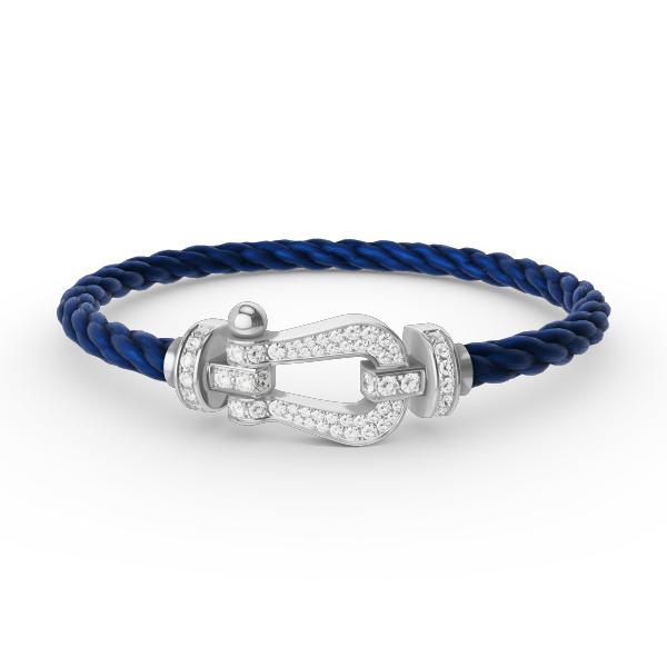 ¡®Sprite Jewelry¡¯FORCE LARGE HORSESHOE FULL DIAMOND BRACELET SILVER