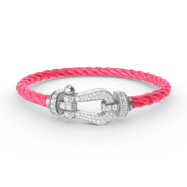 ¡®Sprite Jewelry¡¯FORCE LARGE HORSESHOE FULL DIAMOND BRACELET SILVER