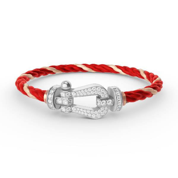 ¡®Sprite Jewelry¡¯FORCE LARGE HORSESHOE FULL DIAMOND BRACELET SILVER