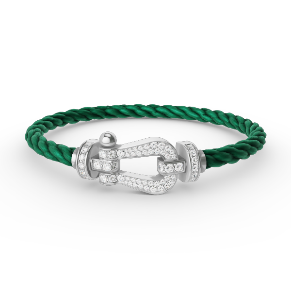 ¡®Sprite Jewelry¡¯FORCE LARGE HORSESHOE FULL DIAMOND BRACELET SILVER